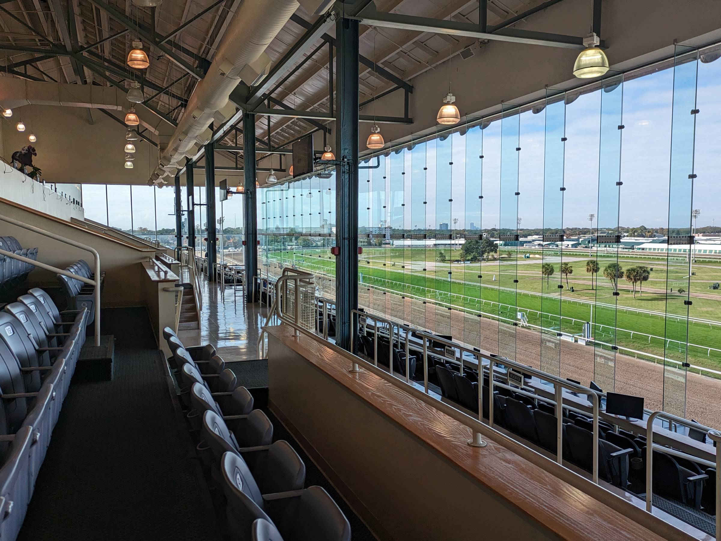 Clubhouse Seating at the Fair Grounds Race Course in New Orleans