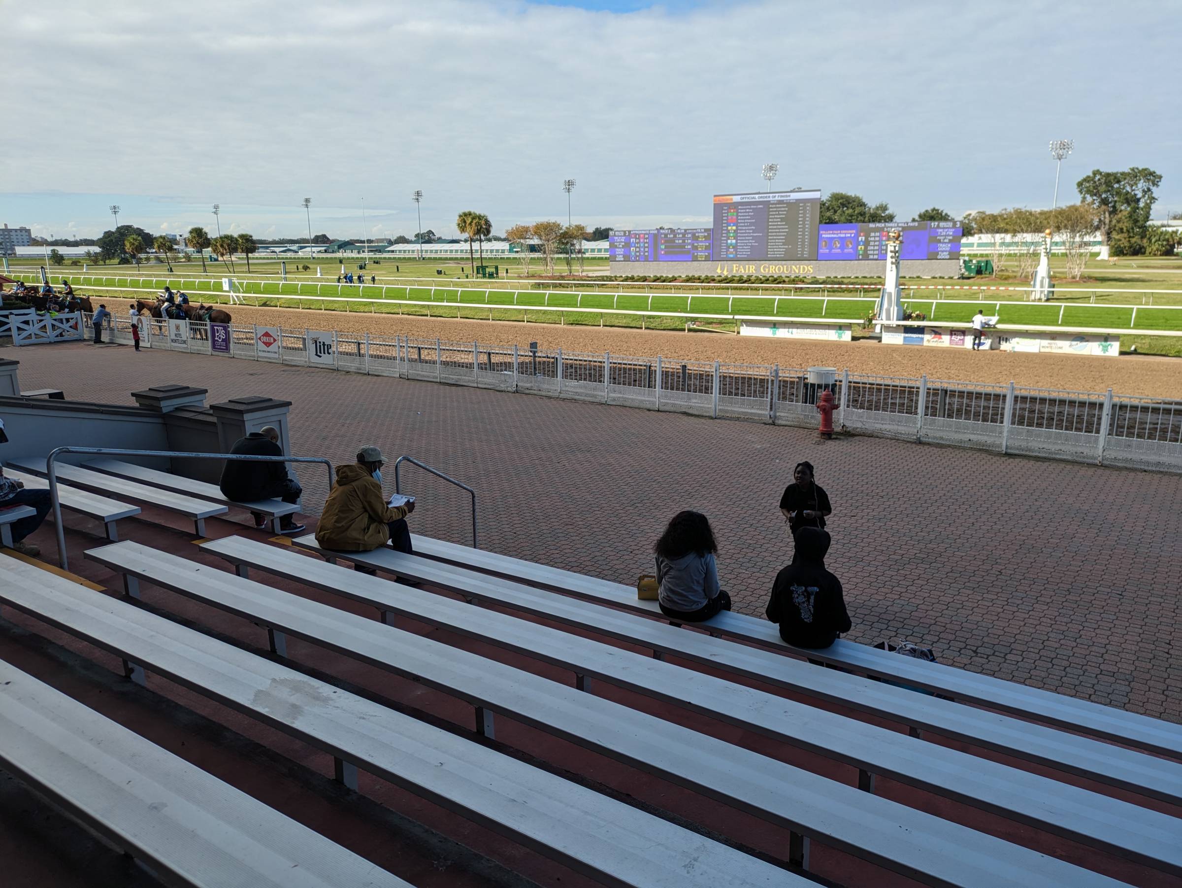 General Admission Seating at the Fair Grounds Race Course in New Orleans