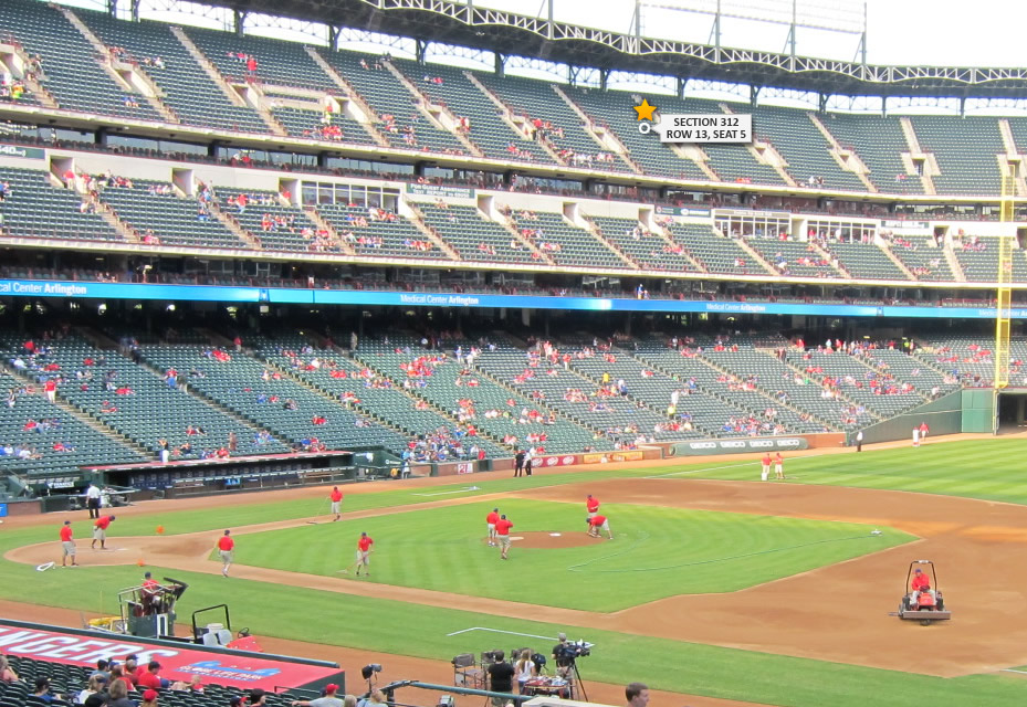 Globe Life Park Arlington Seating Chart