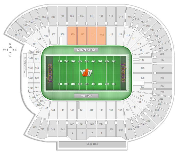 Tcf Bank Stadium Seating Chart Vikings