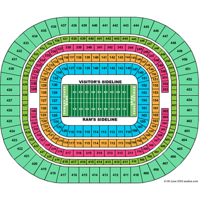 <?=Edward Jones Dome;?> Seating Chart