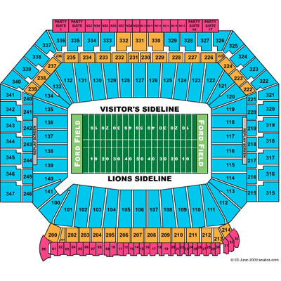 <?=Ford Field;?> Seating Chart