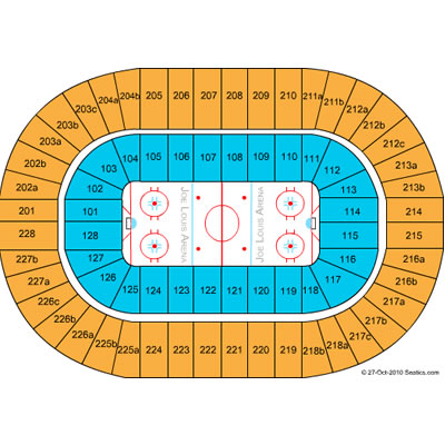<?=Joe Louis Arena;?> Seating Chart