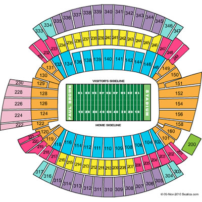 <?=Paul Brown Stadium;?> Seating Chart
