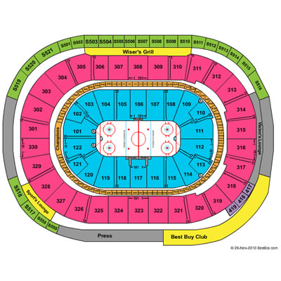 <?=Rogers Arena;?> Seating Chart