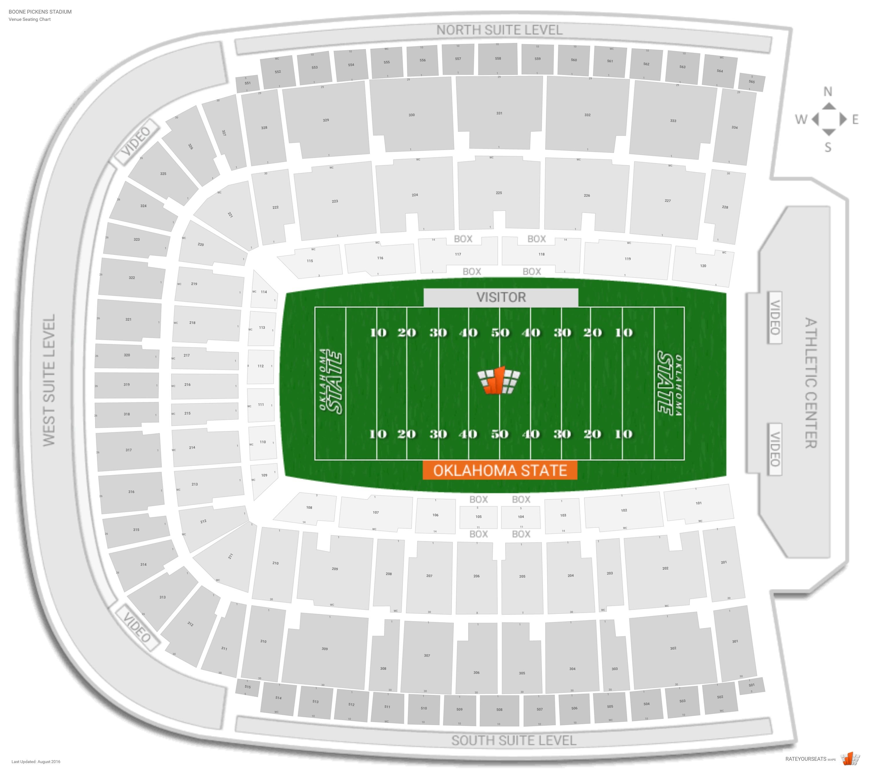 Boone Pickens Stadium (Oklahoma St.) Seating Guide - RateYourSeats.com