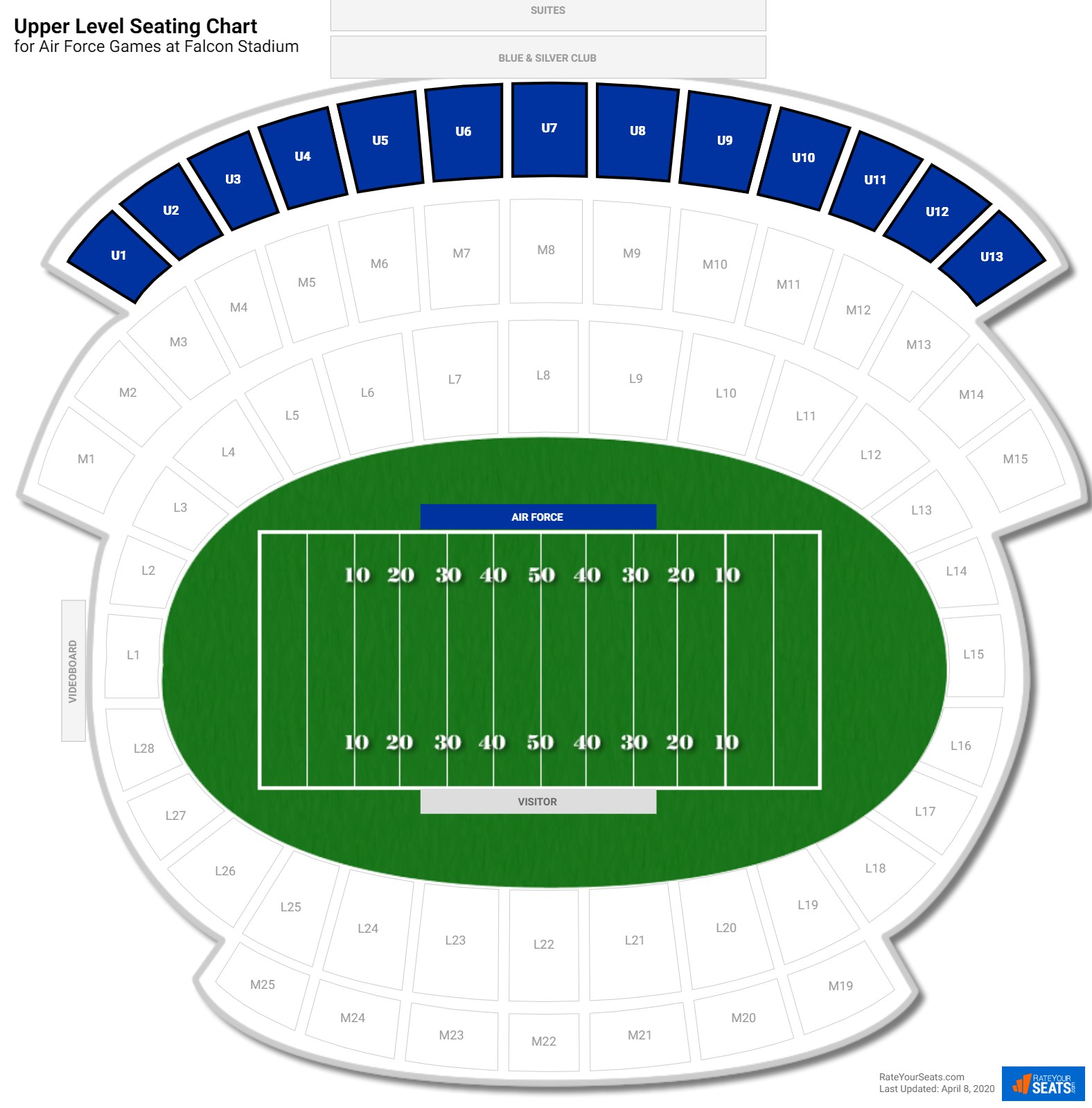 Falcon Stadium (Air Force) Seating Guide
