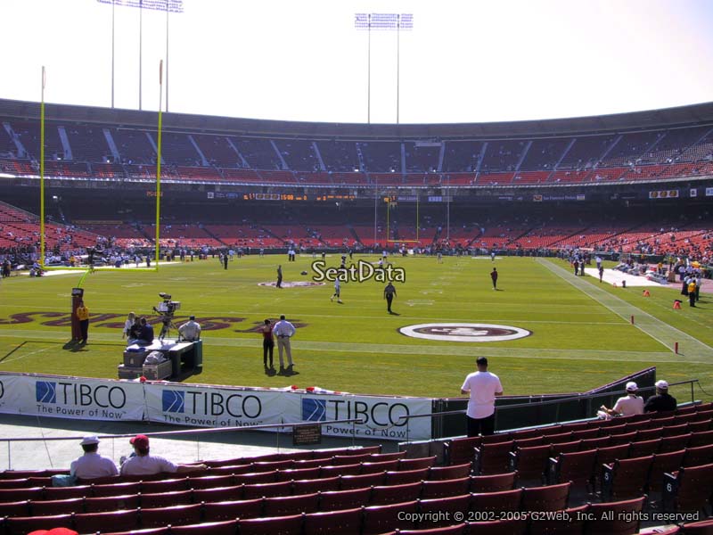 Candlestick Park Section 34lb Seat Viewsseatscore Rateyourseats