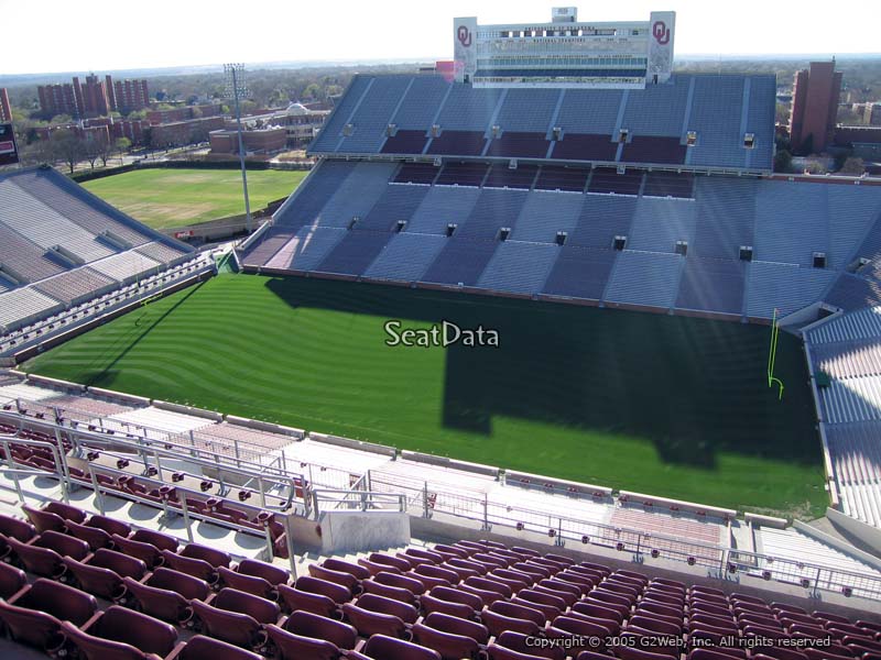 oklahoma memorial stadium section 227 rateyourseats com oklahoma memorial stadium seating chart