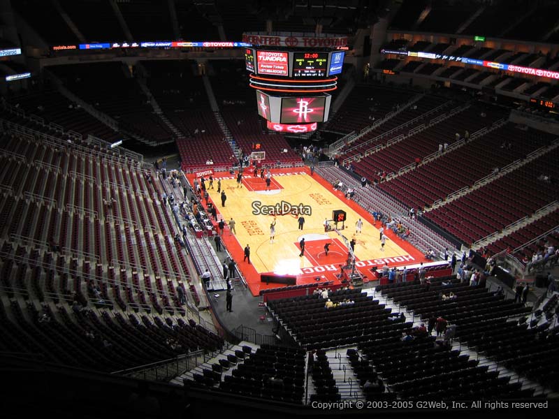 toyota center concert view from seats #4