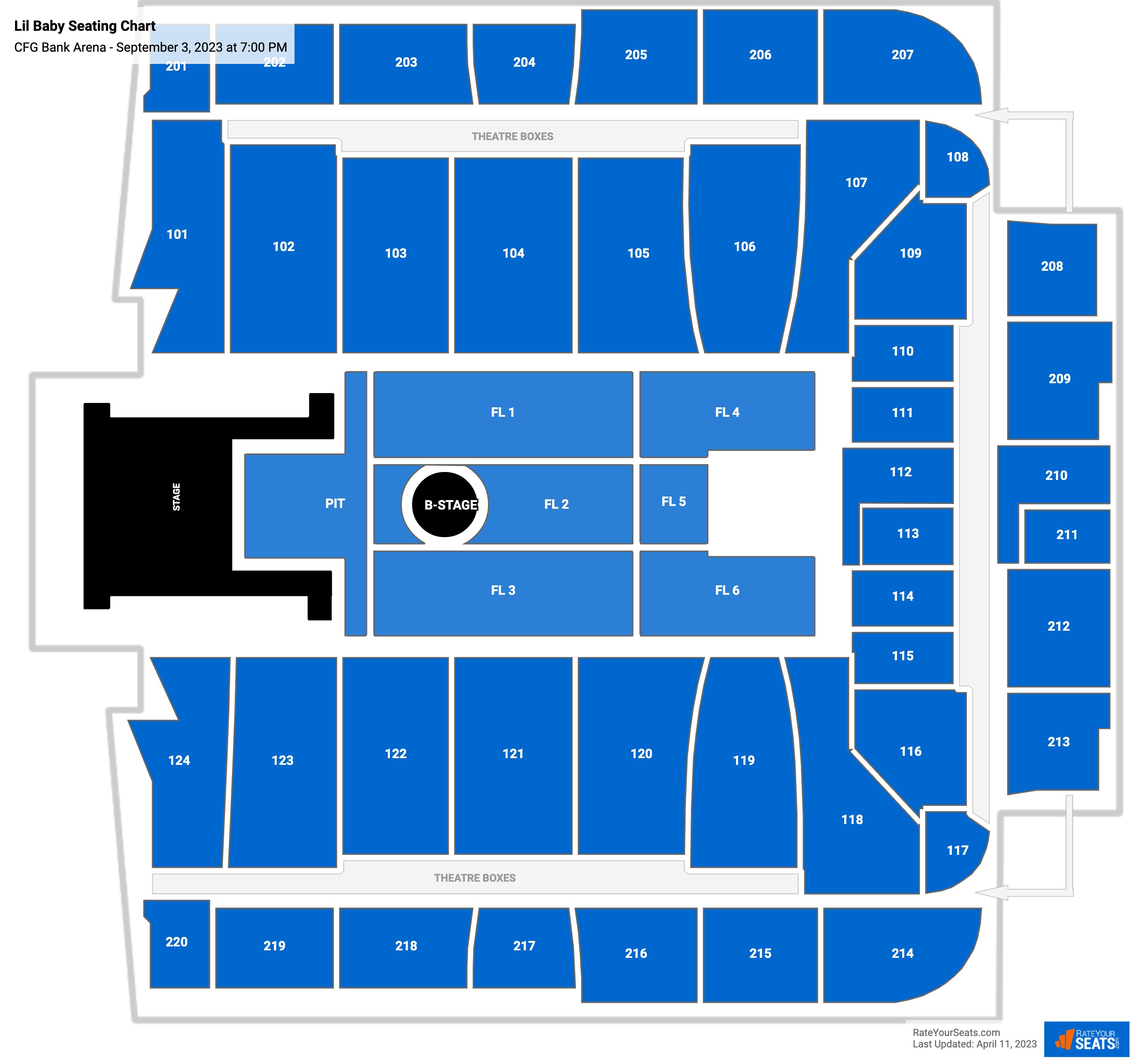 Cfg Bank Arena Seating Chart Rateyourseats