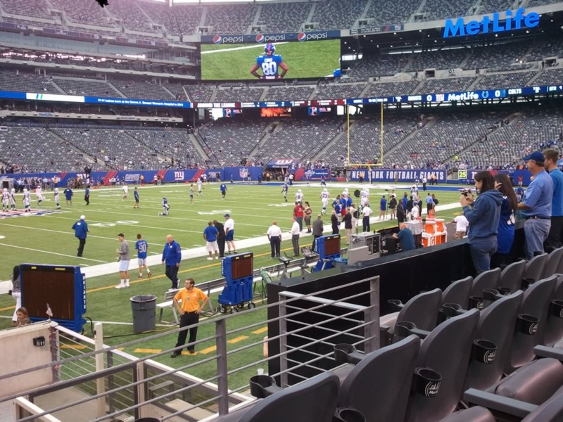 section 115c, row 9 seat view  for football - metlife stadium