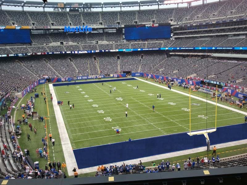 section 204 seat view  for football - metlife stadium