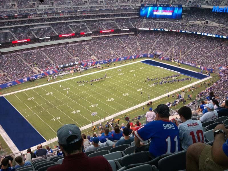 section 318 seat view  for football - metlife stadium