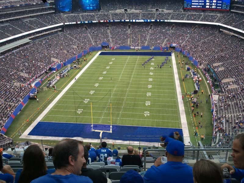 section 325 seat view  for football - metlife stadium