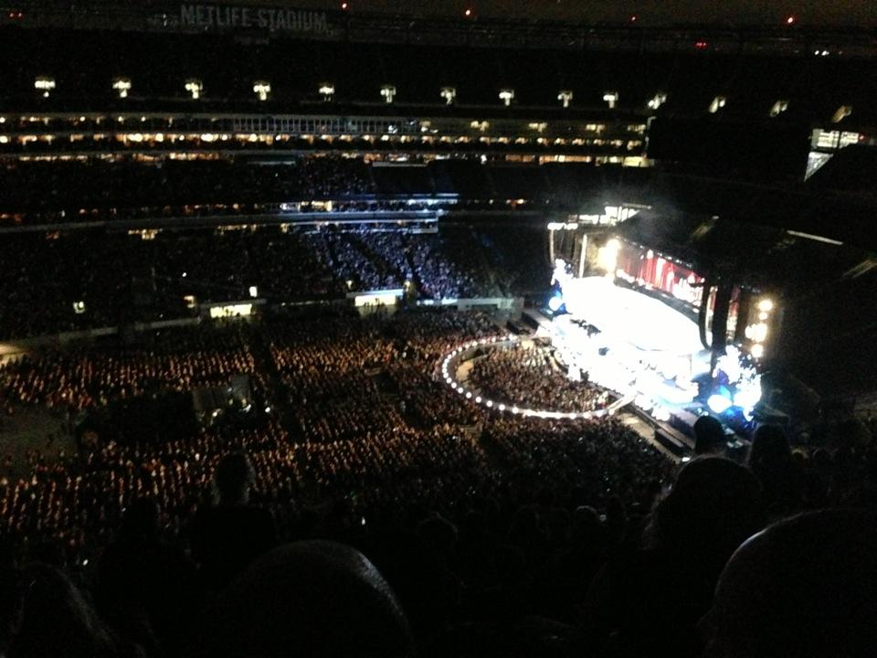 section 315 seat view  for concert - metlife stadium