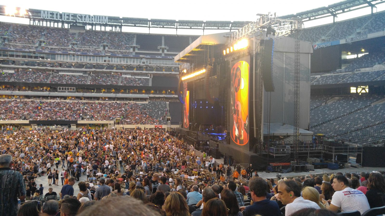 section 111c, row 22 seat view  for concert - metlife stadium