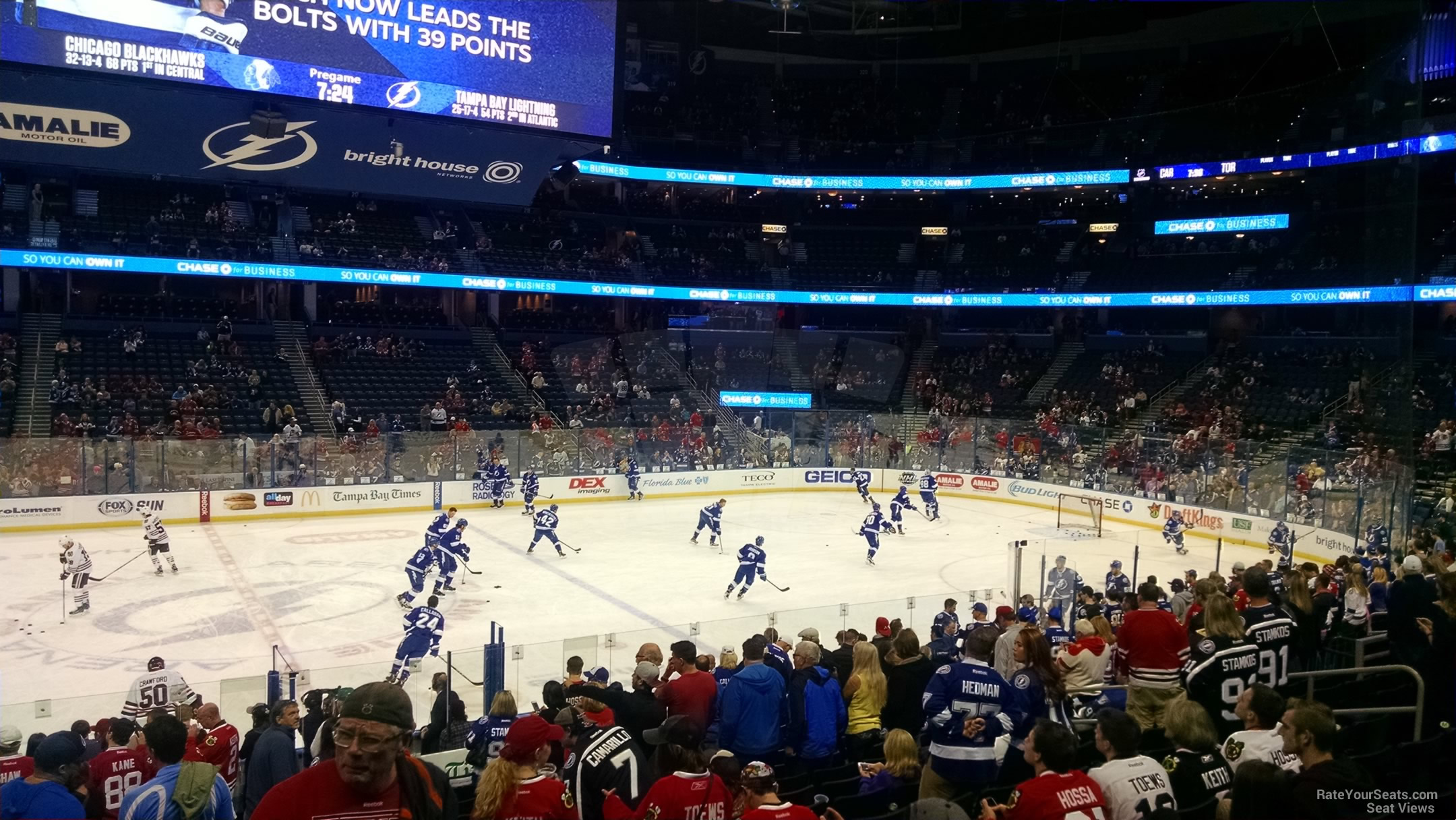 Amalie Arena Section 116 Tampa Bay Lightning