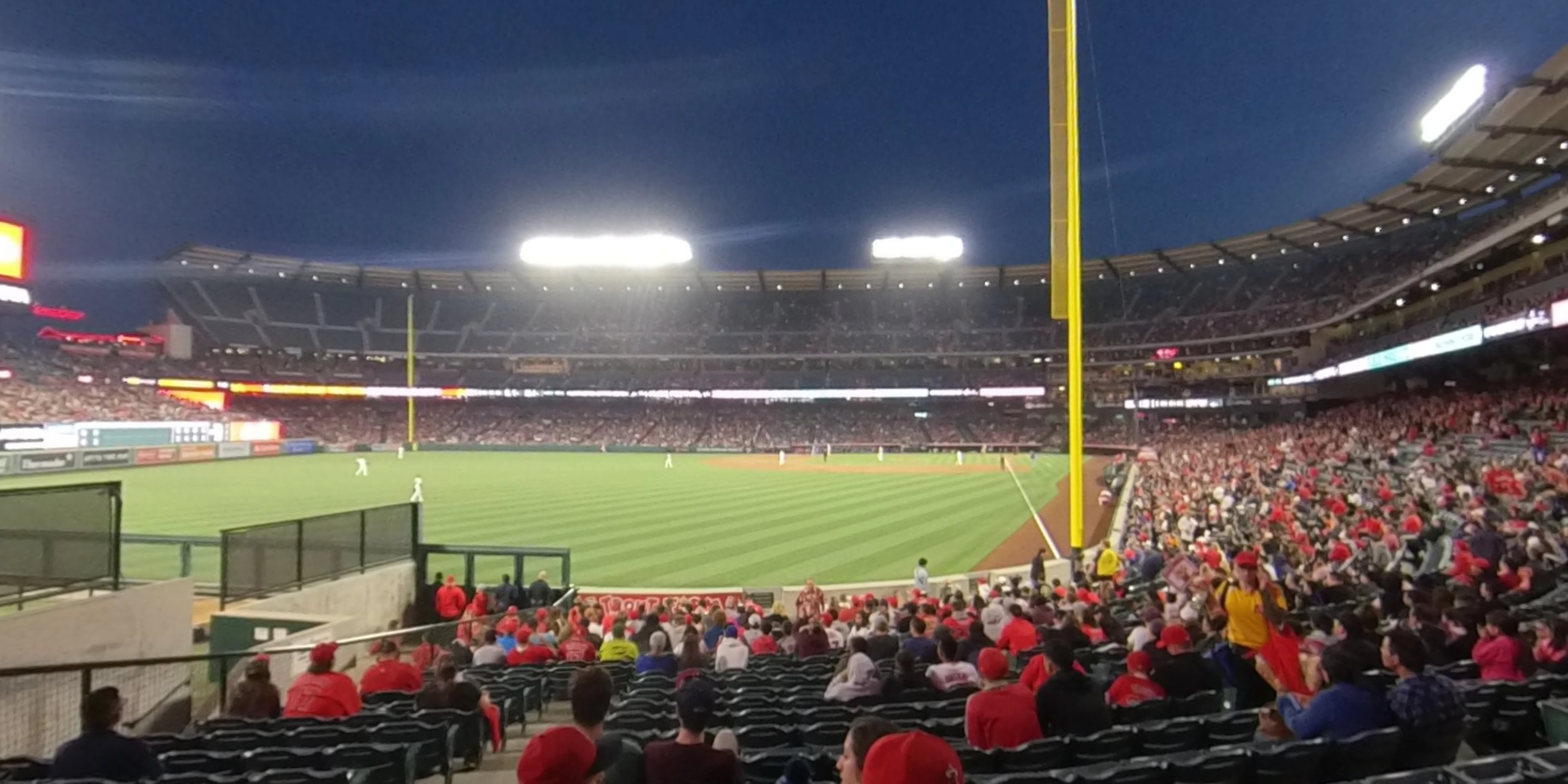section 101 panoramic seat view  - angel stadium