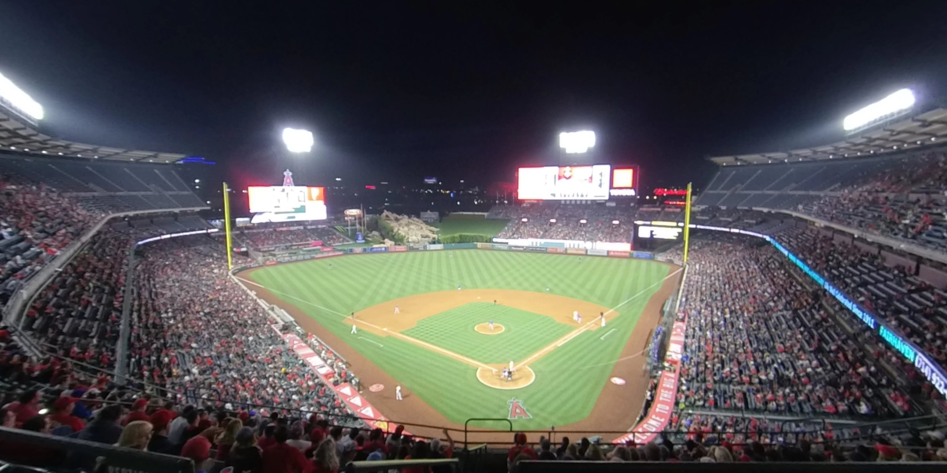 section 417 panoramic seat view  - angel stadium