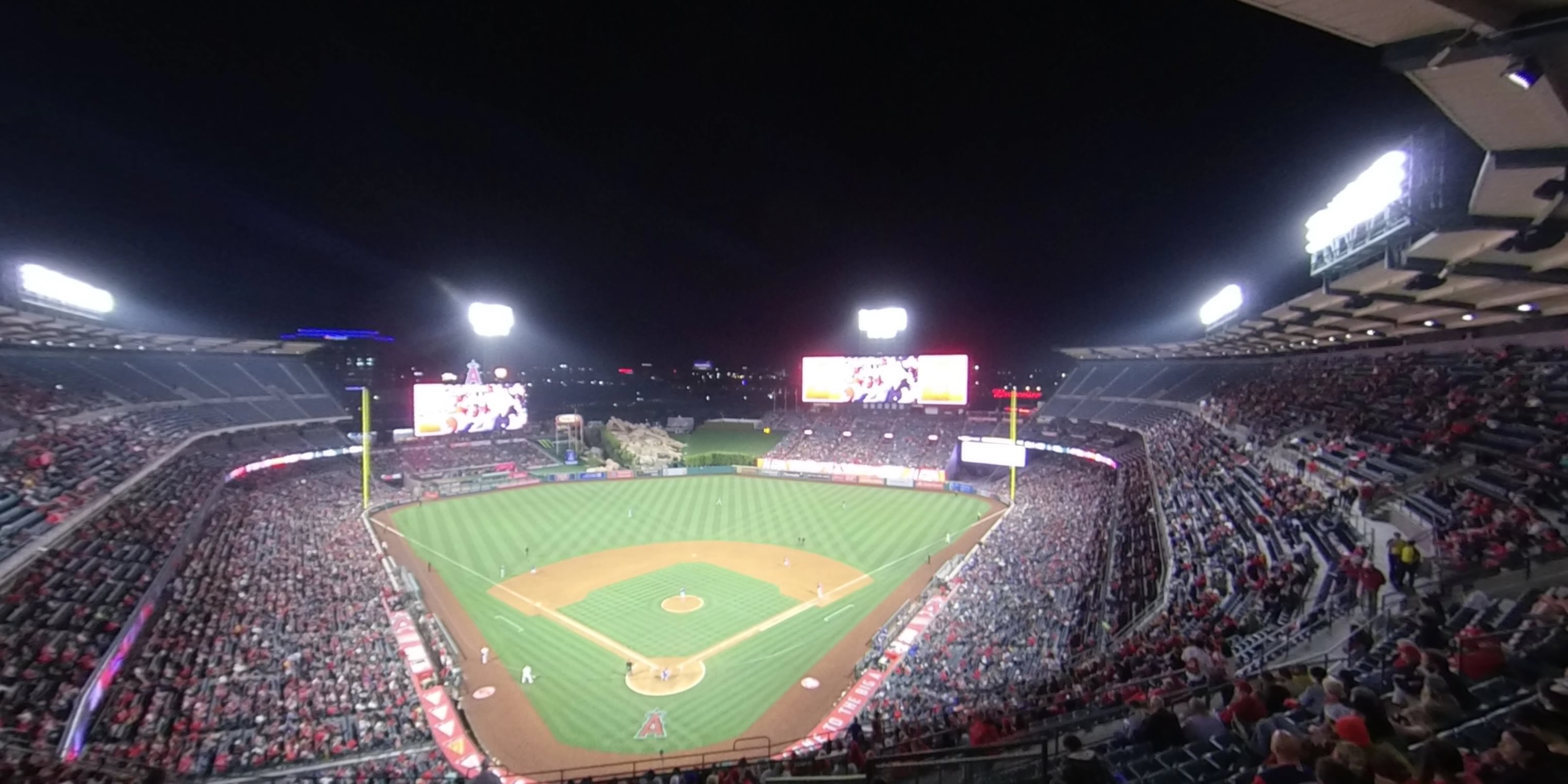 section 521 panoramic seat view  - angel stadium