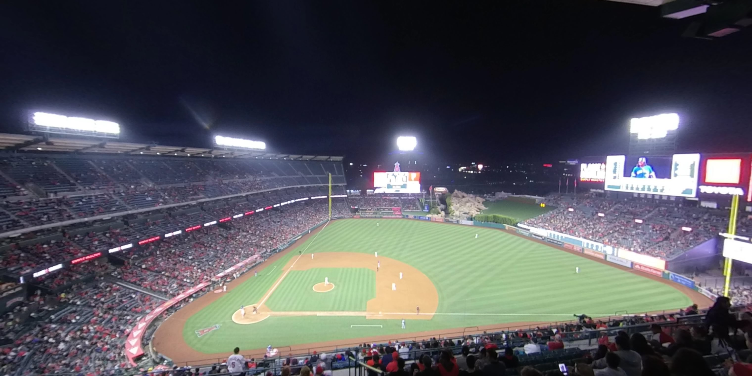 section 527 panoramic seat view  - angel stadium
