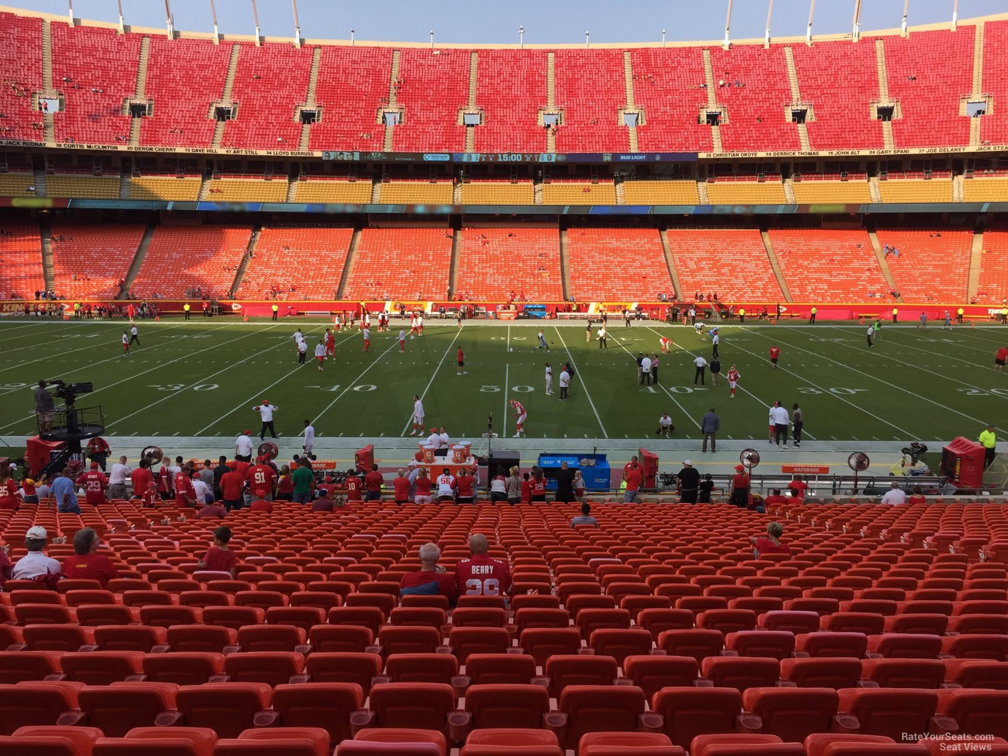 section 119, row 30 seat view  - arrowhead stadium