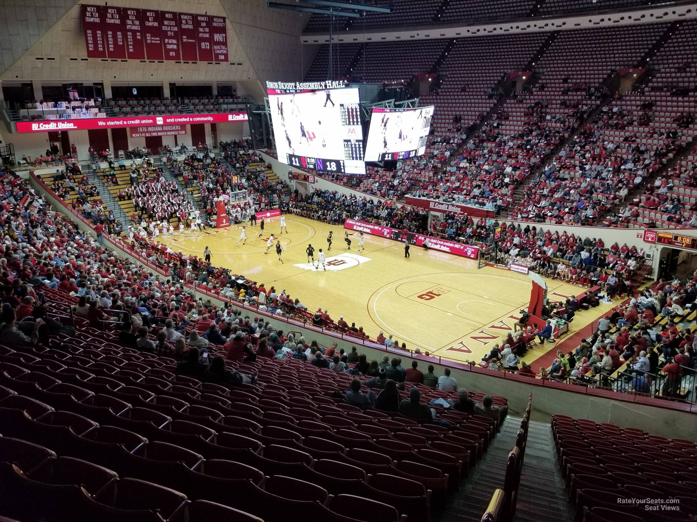section g, row 26 seat view  - assembly hall