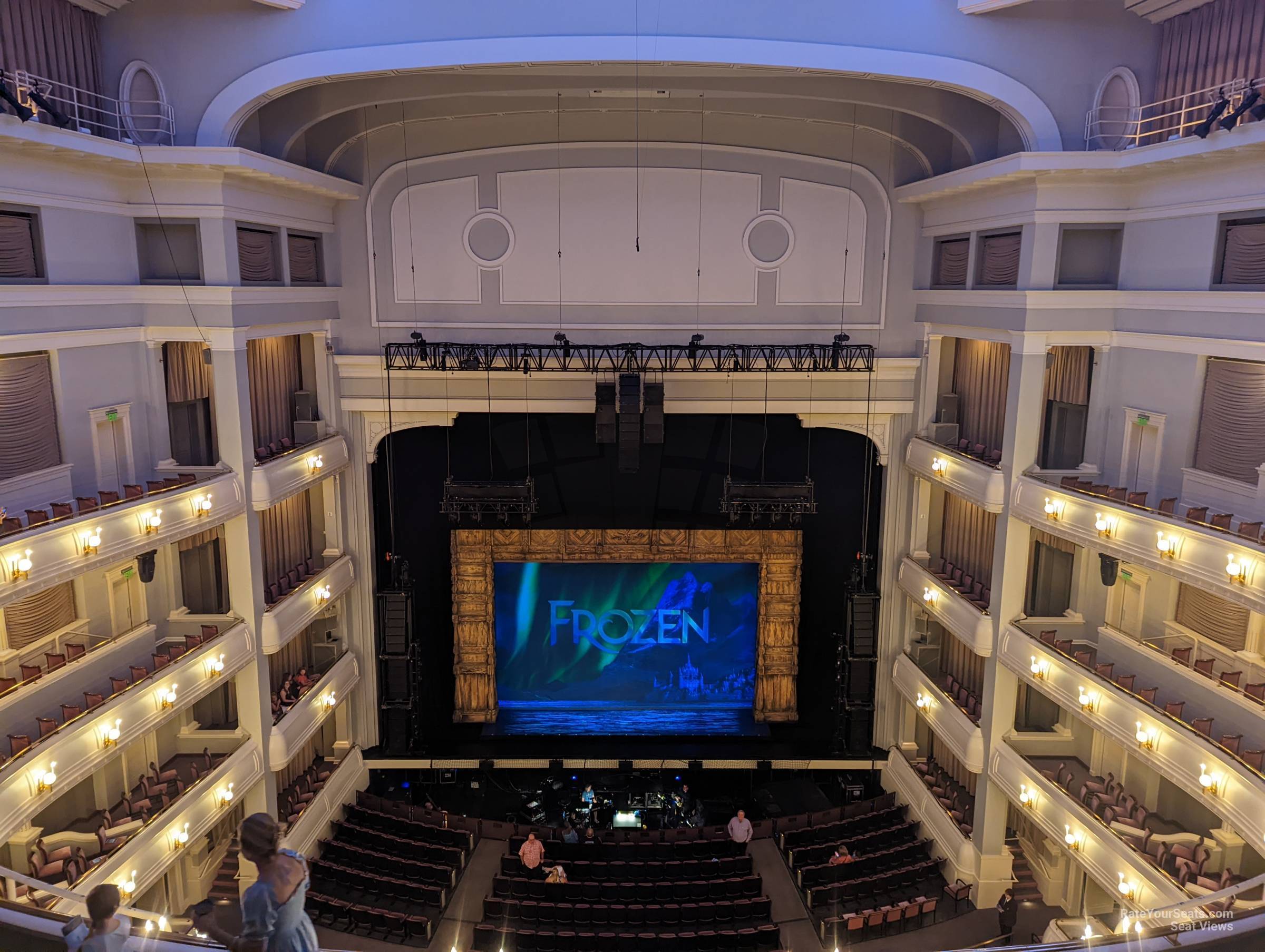 lower gallery, row i seat view  - bass performance hall