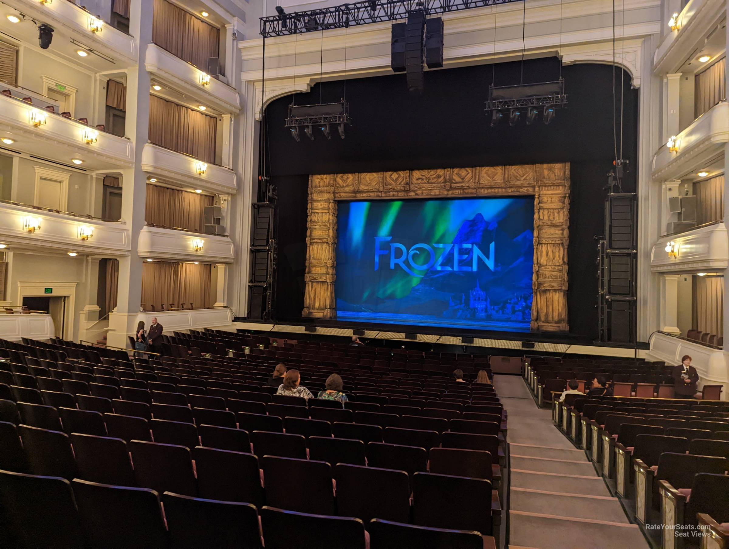 orchestra center, row r seat view  - bass performance hall