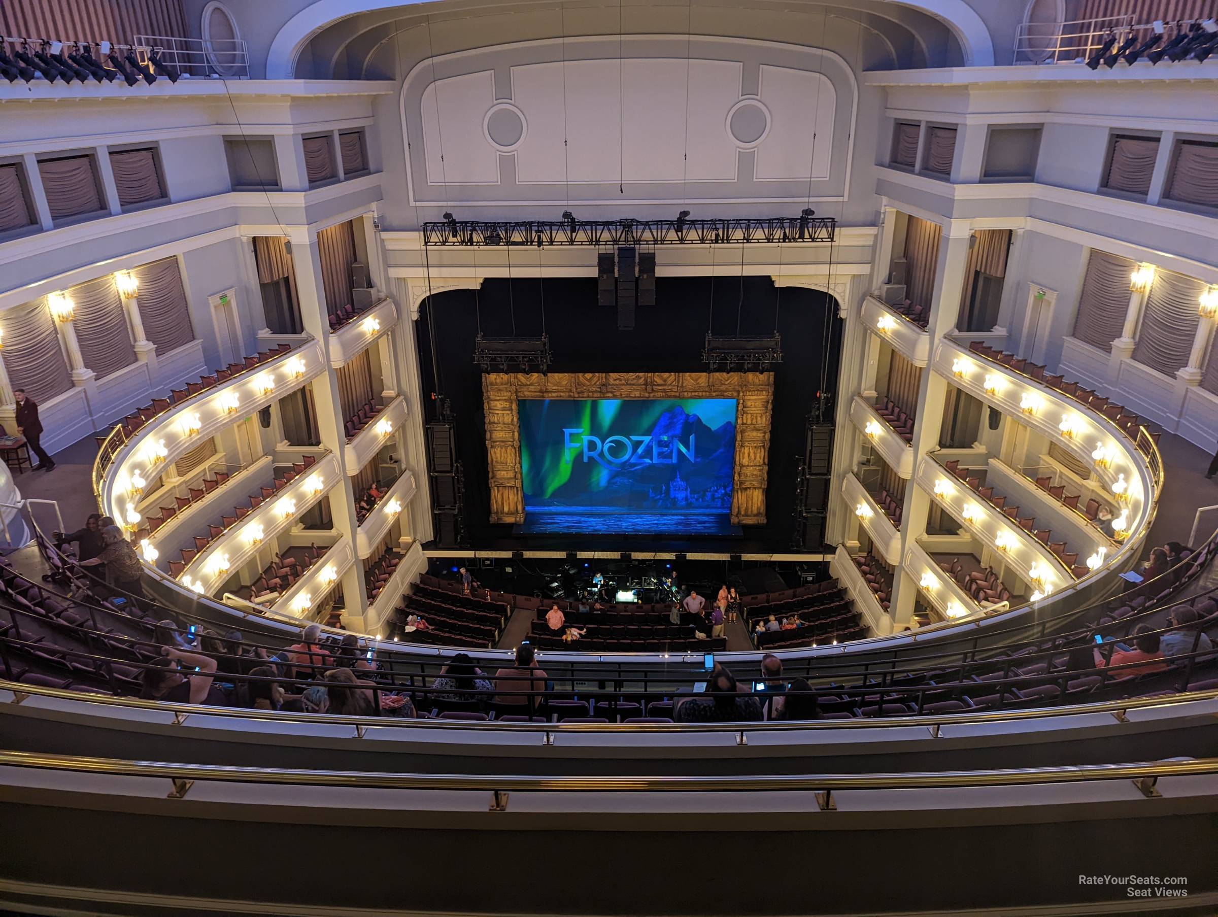 upper gallery center, row i seat view  - bass performance hall