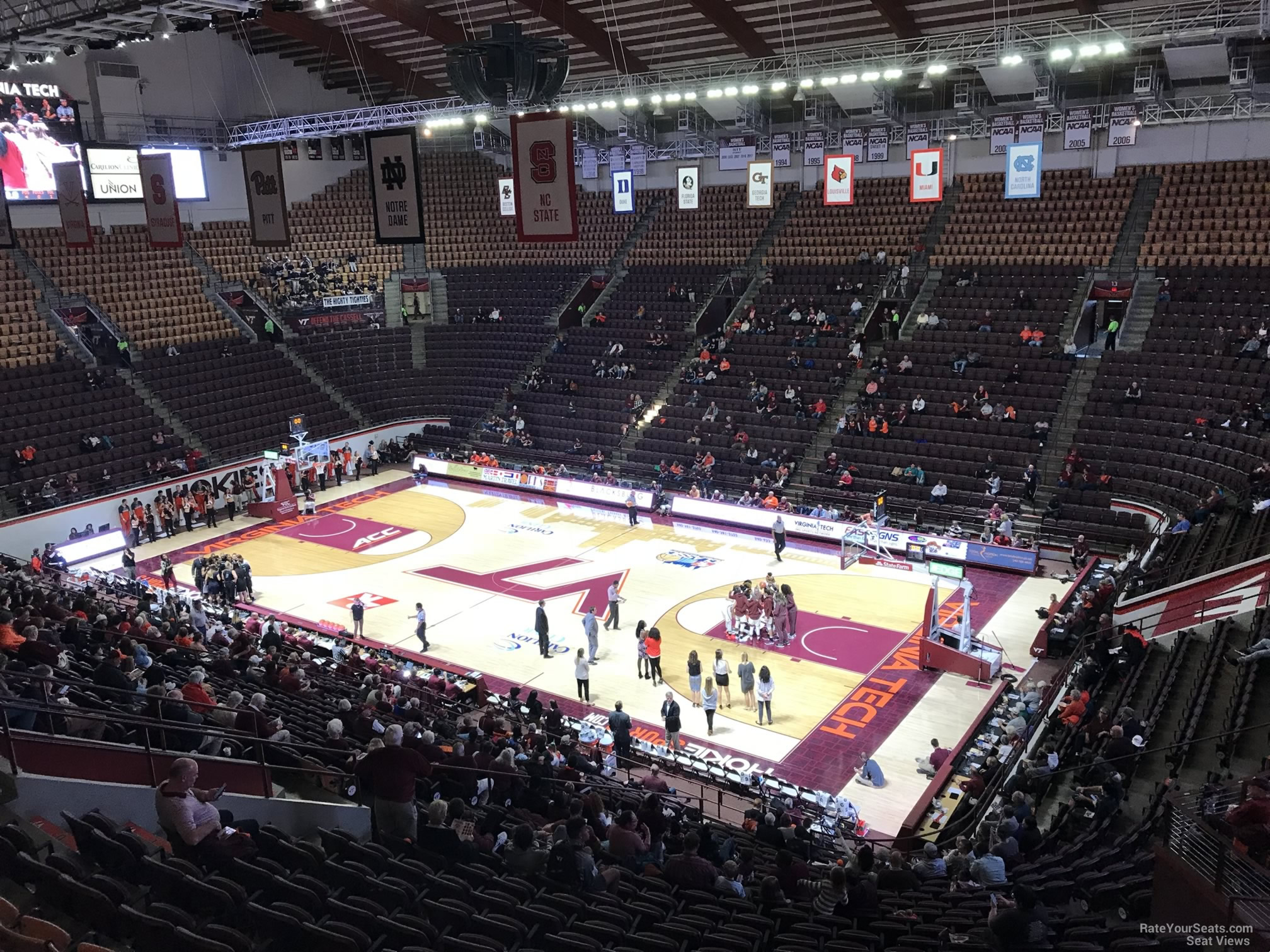 section 14, row bb seat view  - cassell coliseum