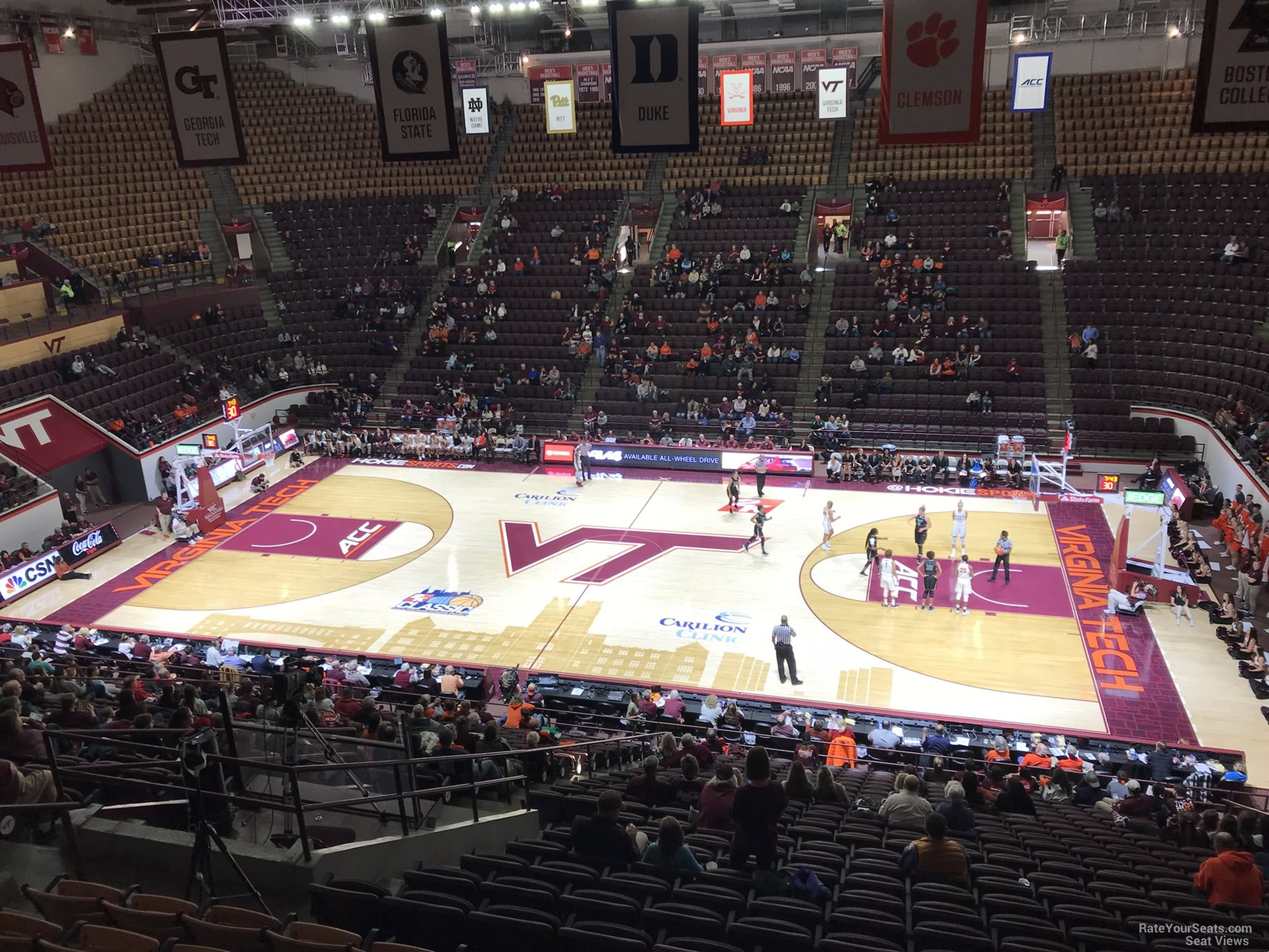 section 7, row bb seat view  - cassell coliseum