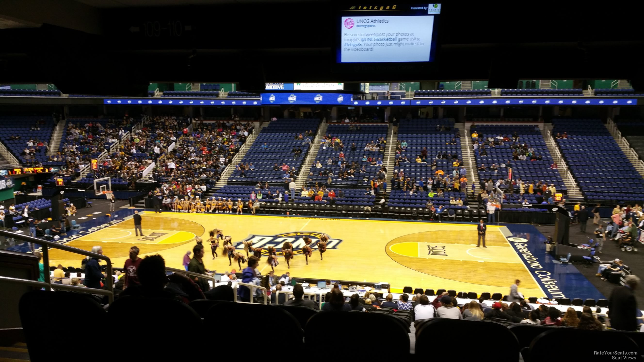 greensboro-coliseum-section-110-unc-greensboro-basketball