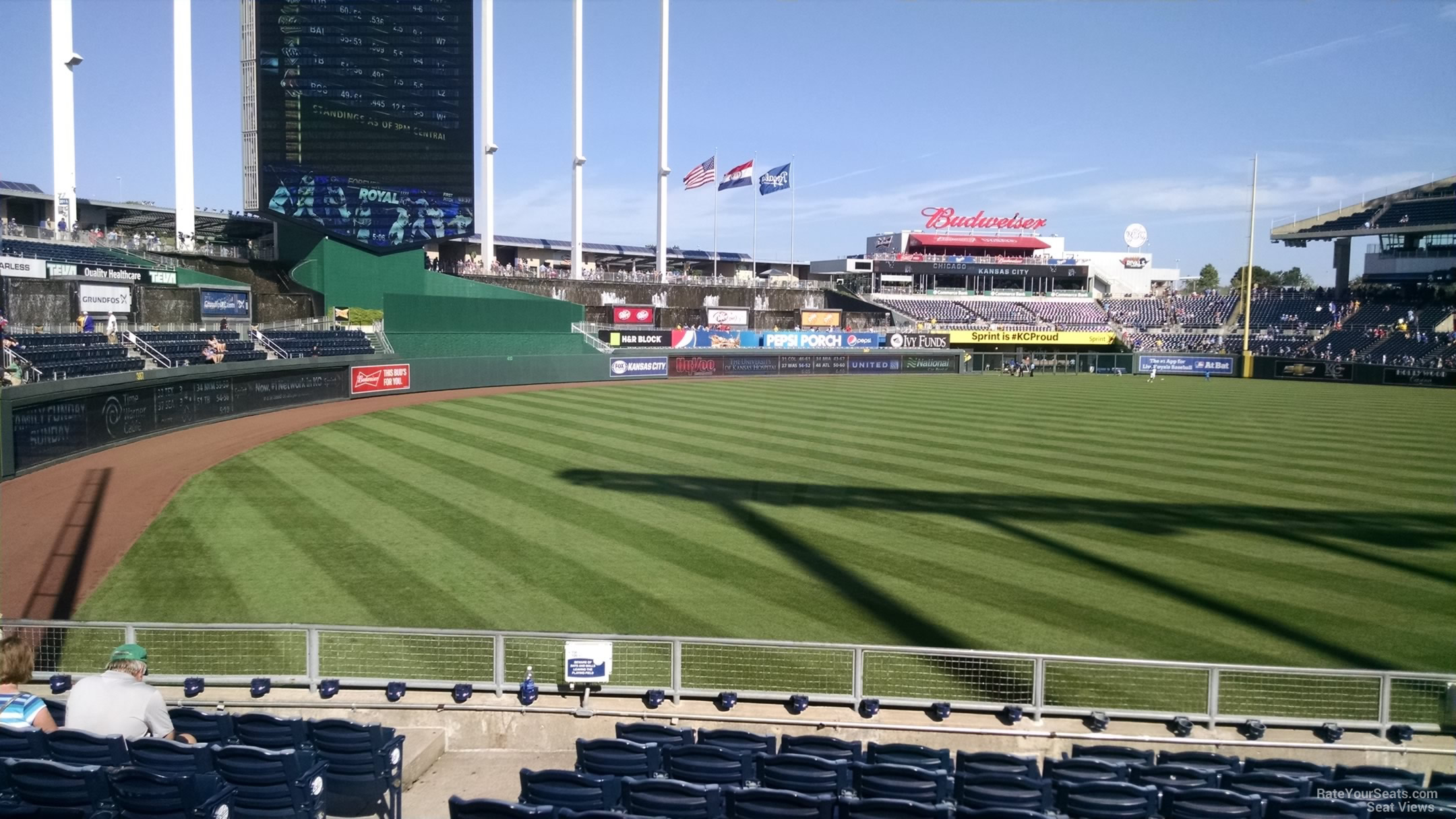 Kauffman Stadium Section 109 - RateYourSeats.com