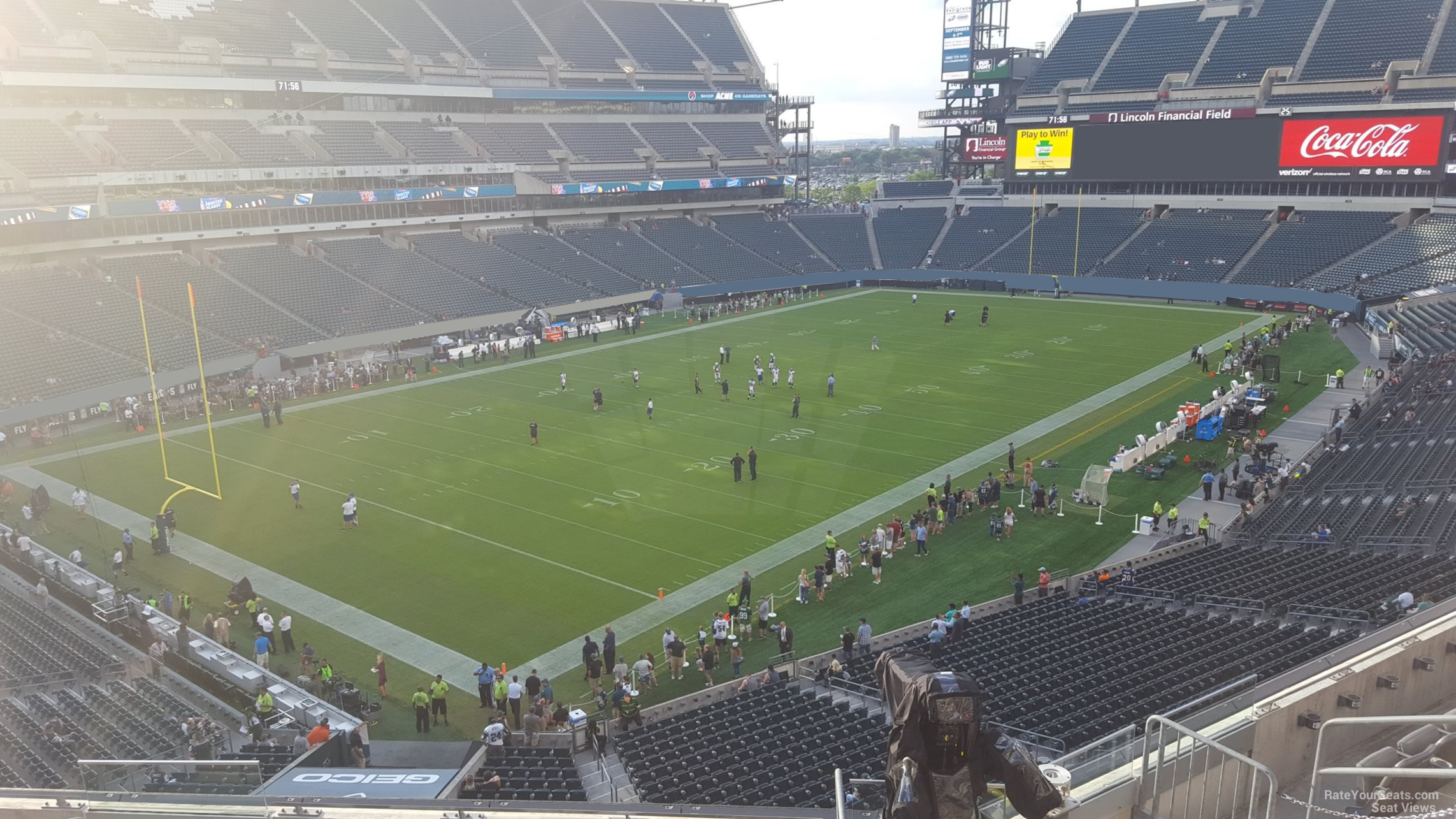 section c15, row 7 seat view  for football - lincoln financial field