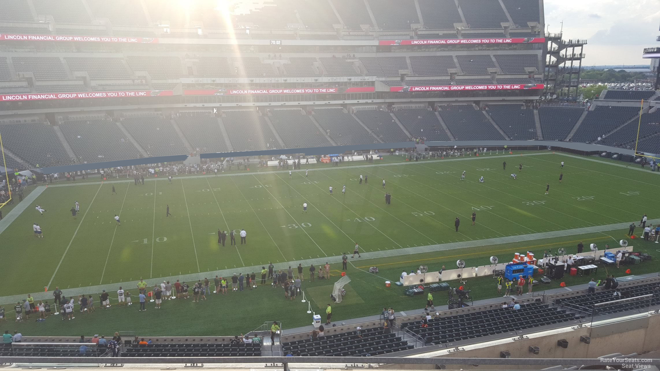 section c19, row 7 seat view  for football - lincoln financial field
