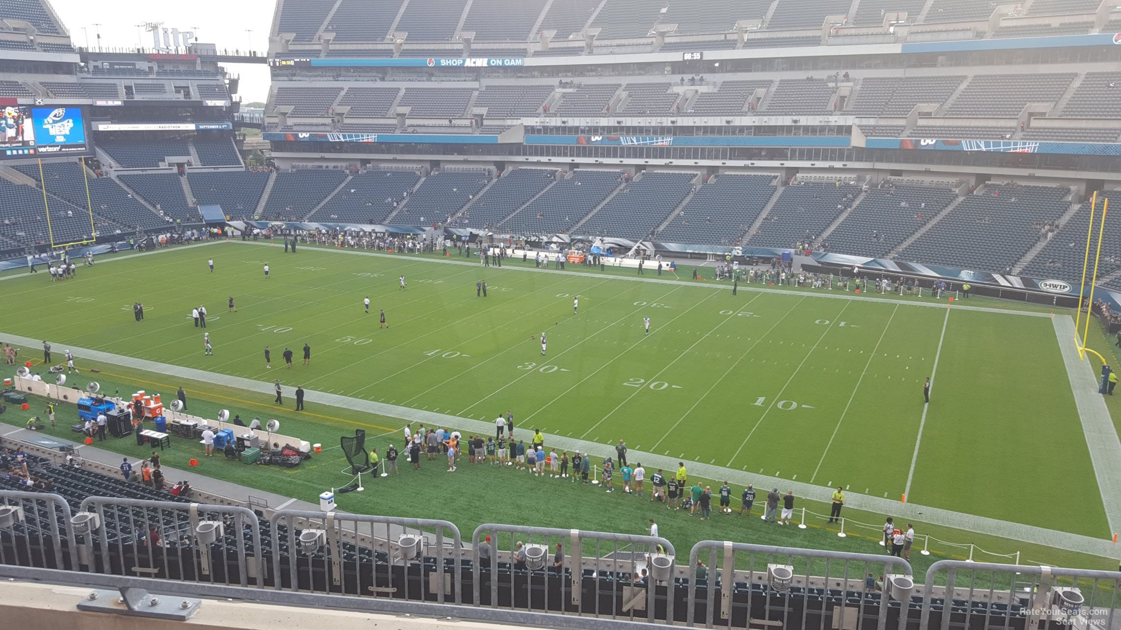 section c25, row 7 seat view  for football - lincoln financial field