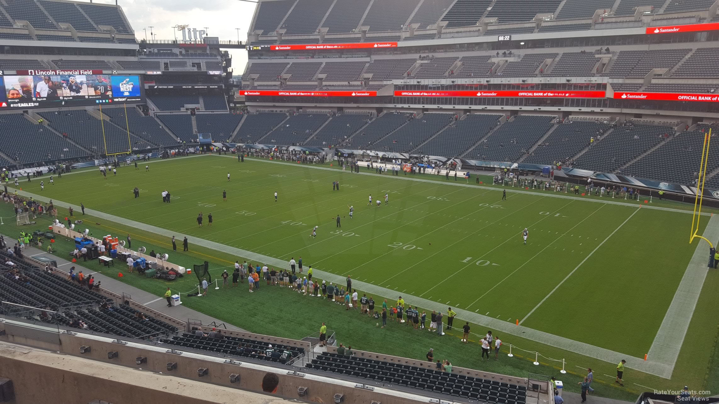 section c26, row 7 seat view  for football - lincoln financial field