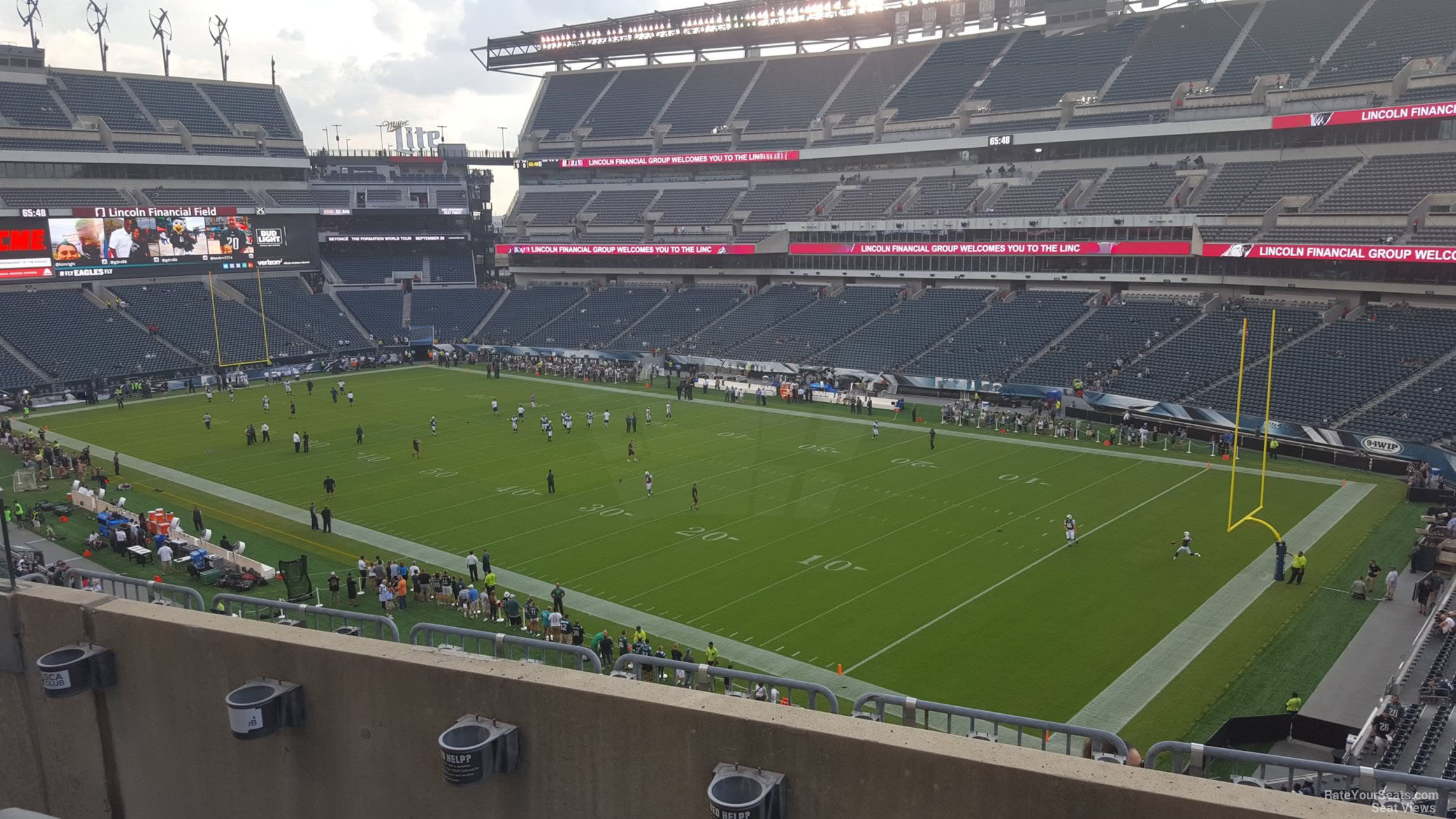 section c27, row 7 seat view  for football - lincoln financial field