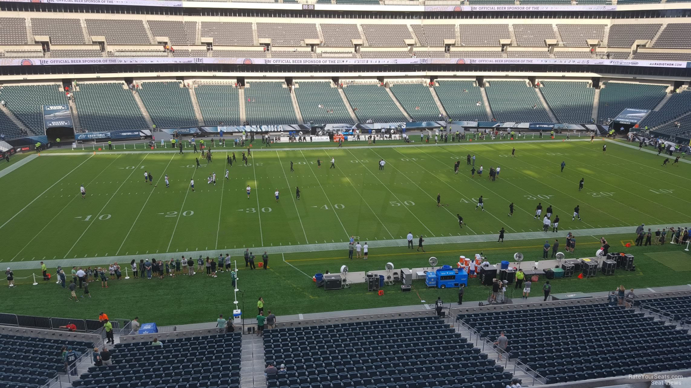 section c39, row 7 seat view  for football - lincoln financial field