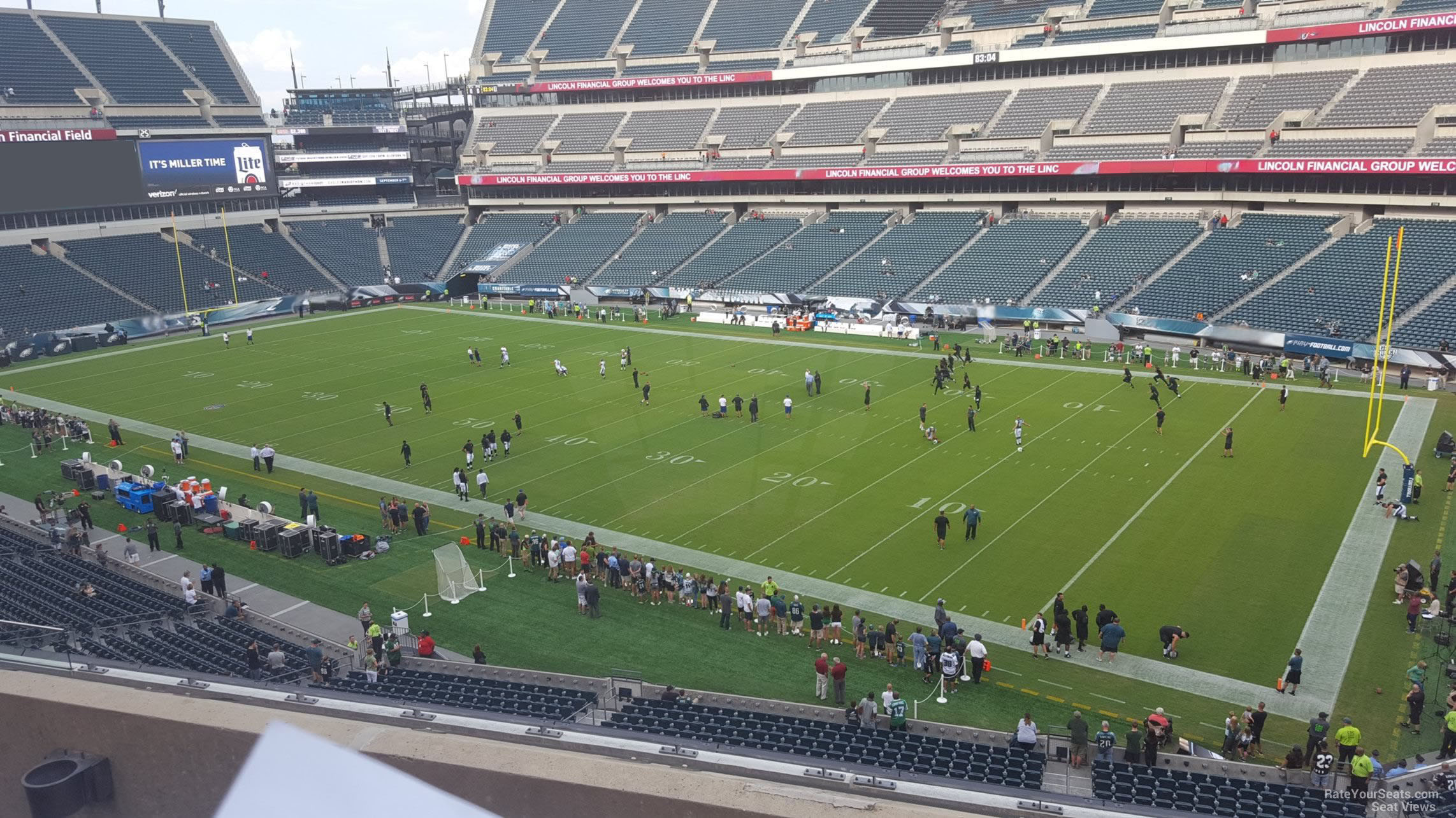 section c5, row 7 seat view  for football - lincoln financial field