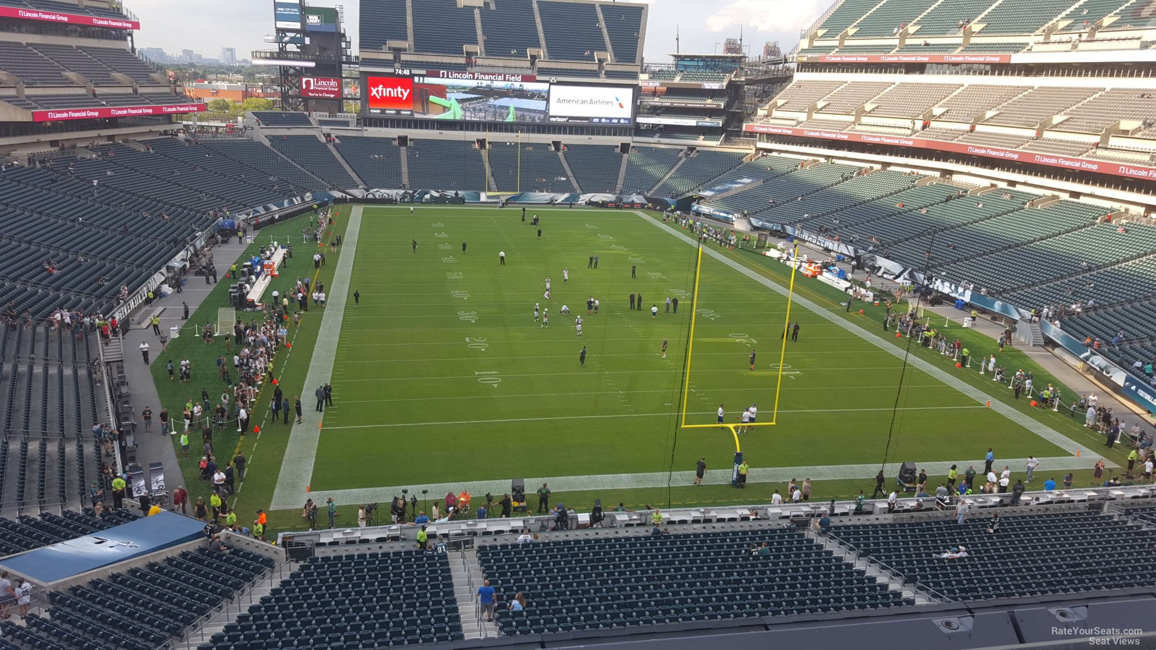 section m10, row 13 seat view  for football - lincoln financial field