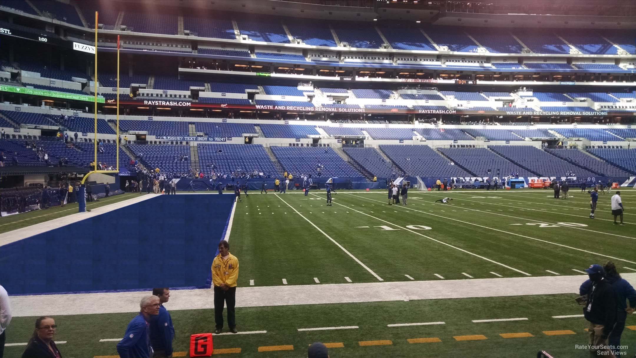 Lucas Oil Stadium Section 117 - Indianapolis Colts - RateYourSeats.com