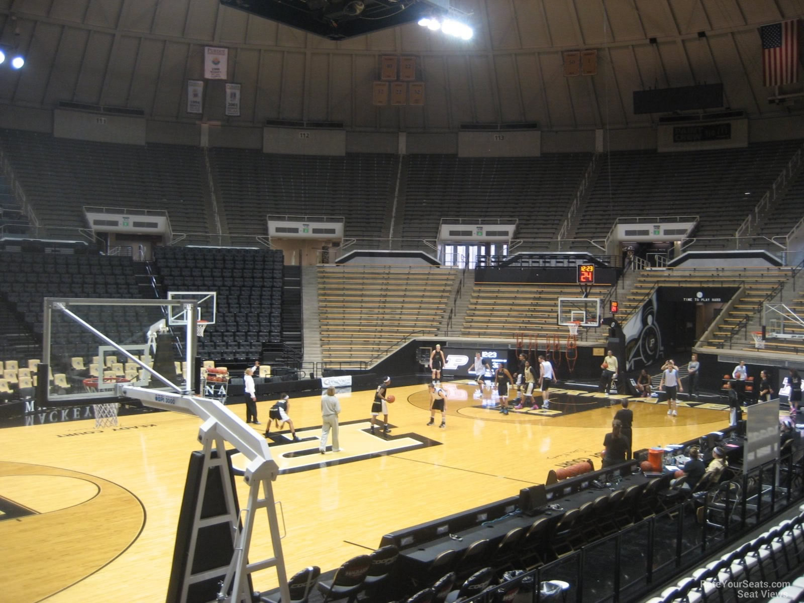 section 3, row 10 seat view  - mackey arena