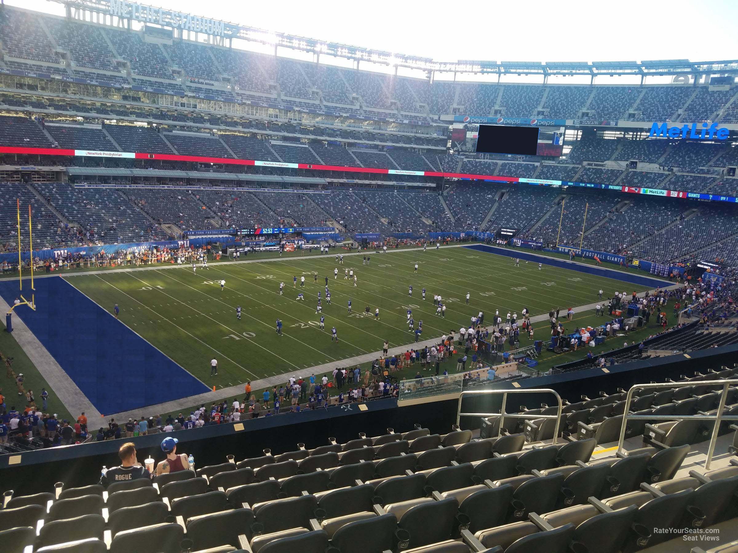 section 219, row 10 seat view  for football - metlife stadium