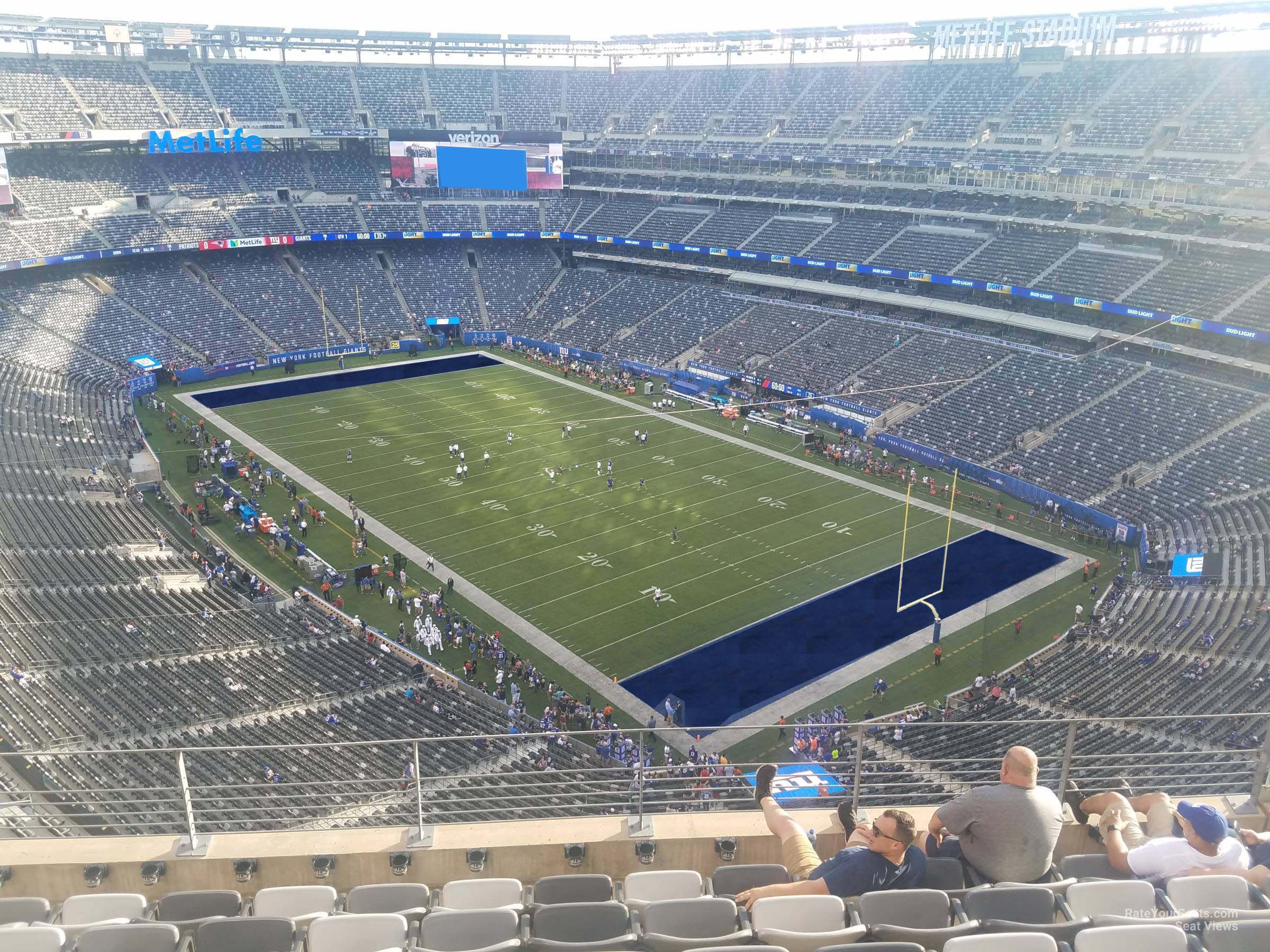 section 306, row 11 seat view  for football - metlife stadium