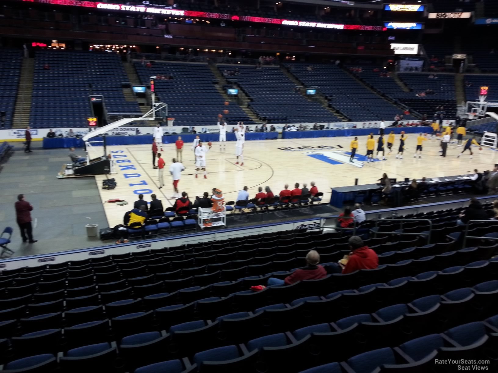 Nationwide Arena Section 105 Basketball Seating - RateYourSeats.com