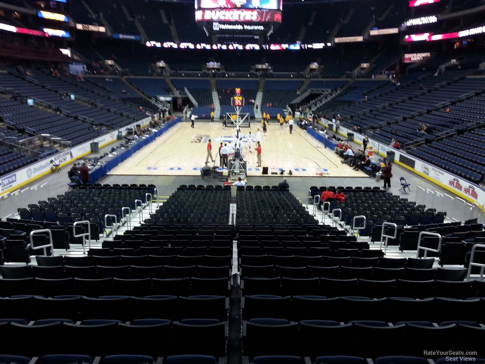 Nationwide Arena Section 109 Basketball Seating