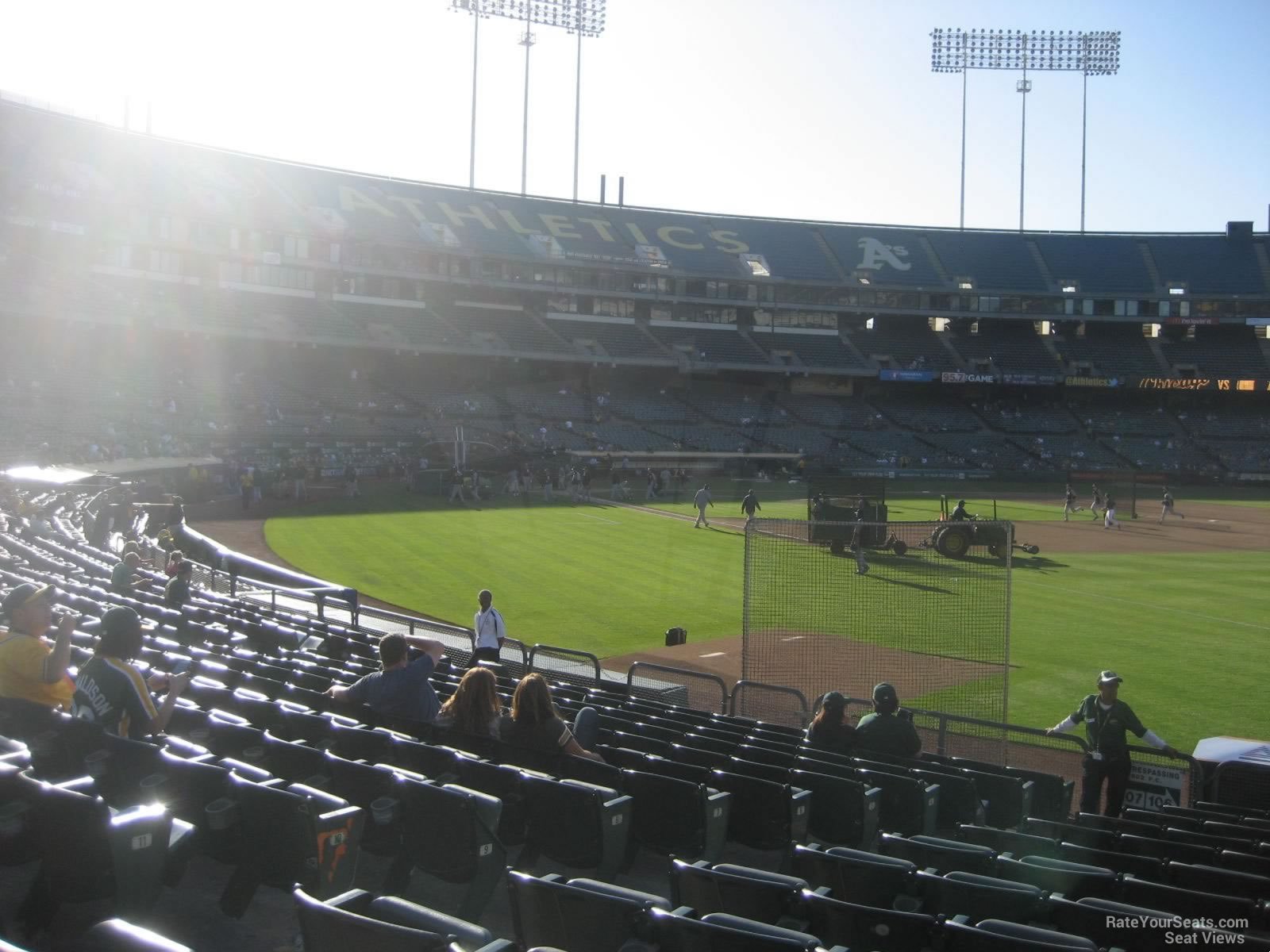 Oakland Coliseum Section 106 - Oakland Athletics - RateYourSeats.com